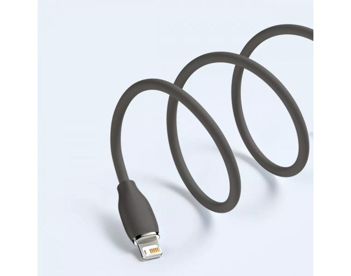 Кабель USB Baseus Jelly Liquid Silica Gel Fast Charging USB to Lightning (2.4A/1.2m) Black (CAGD000001)