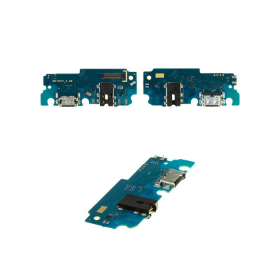 Шлейф для Samsung A047F, Galaxy A04s, конектора навушників, конектора зарядки, з мікрофоном, оригінал