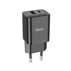 Сетевое зарядное устройство Hoco N28 Founder (USB-C/USB-A/PD20W) Черный