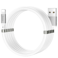 Кабель Hoco U91 Magic Magnetic Lightning (1m) (Белый / White)