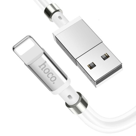 Кабель Hoco U91 Magic Magnetic Lightning (1m) (Белый / White)