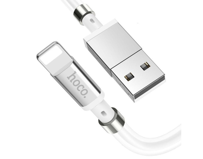 Кабель UBS Hoco U91 Magic Magnetic USB to Lightning (3A/1m) White