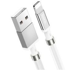 Кабель UBS Hoco U91 Magic Magnetic USB to Lightning (3A/1m) White