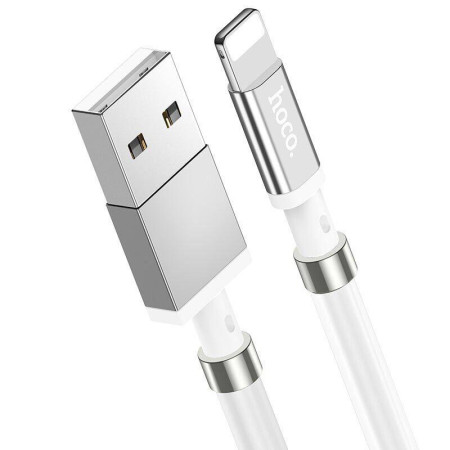 Кабель Hoco U91 Magic Magnetic Lightning (1m) (Белый / White)