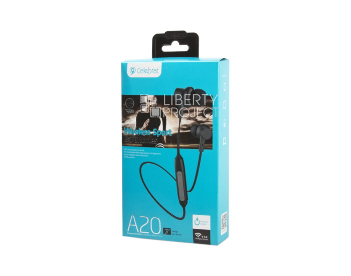 Бездротові навушники Bluetooth Celebrat A20 Black