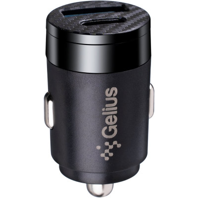 Автомобильное зарядное устройство Gelius Pro Inch Twix (GP-CC010 USB+Type-C QC/PD)(30 Watt) Black