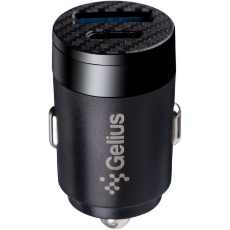 Автомобильное зарядное устройство Gelius Pro Inch Twix (GP-CC010 USB+Type-C QC/PD)(30 Watt) Black