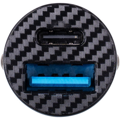 Автомобильное зарядное устройство Gelius Pro Inch Twix (GP-CC010 USB+Type-C QC/PD)(30 Watt) Black