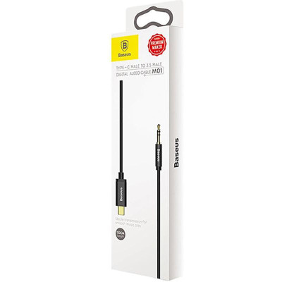 Кабель AUX Baseus Yiven Type-C/3.5mm (CAM01-01) (Чорний / Black)