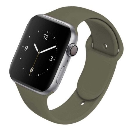 Силиконовый ремешок для Apple Watch Series 38/40 mm (Зеленый / Olive Green)