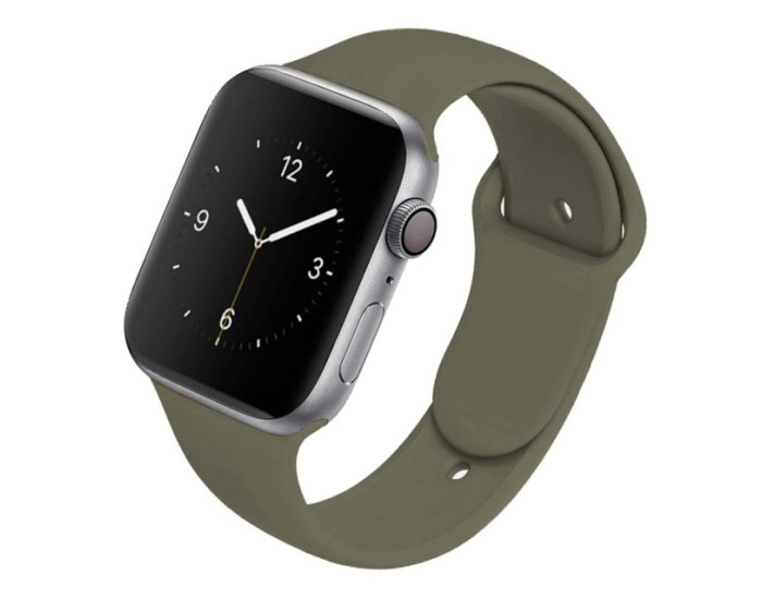 Силиконовый ремешок для Apple Watch Series 38/40 mm (Зеленый / Olive Green)