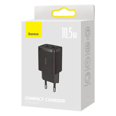Сетевое зарядное устройство Baseus Compact Charger 10.5W (CCXJ01) (черный \ Black)