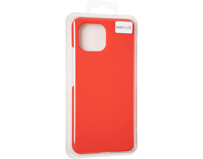 Чехол-силикон оригинал 99% Soft Matte Xiaomi Mi11 Lite, Red