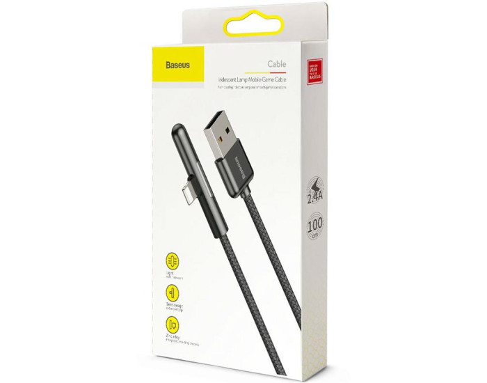 Кабель USB Baseus Iridescent Lamp Mobile Game USB to Lightning (1m) Black (CAL7C-A01)