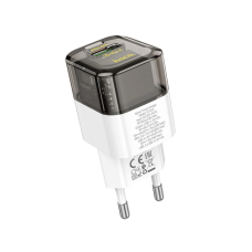 Мережеве зарядний пристрій Hoco C131A Platium (PD30W/QC3.0) Black