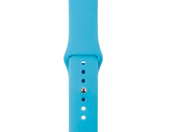 Силиконовый ремешок для Apple Watch Series 38/40 mm (Голубой / Blue)