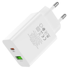 Мережеве зарядний пристрій Borofone BA56A Lavida (PD20W/QC3.0 /2USB) white