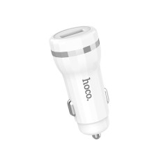 Автомобільне зарядний пристрій Hoco Z27A (1USB/3A/QC3.0/18W) White