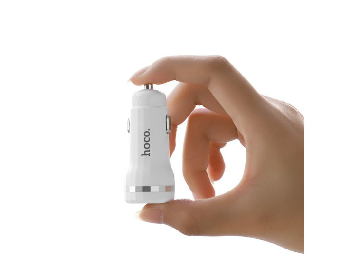 Автомобильное зарядное устройство Hoco Z27A (1USB/3A/QC3.0/18W) White