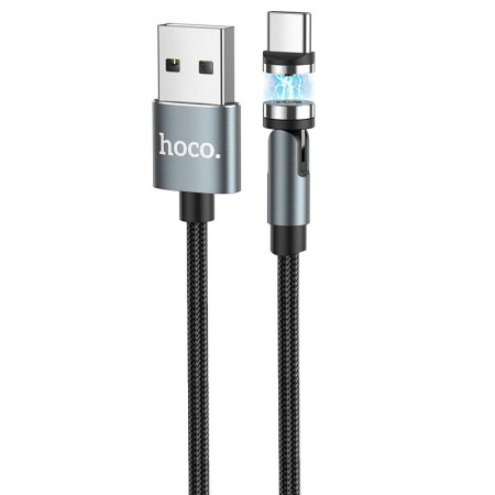 Кабель-магнитный Hoco U94 Universal Rotating Type-C 1.2m (Черный \ Black) (Класс B)