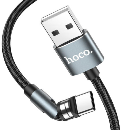 Кабель-магнитный Hoco U94 Universal Rotating Type-C 1.2m (Черный \ Black) (Класс B)