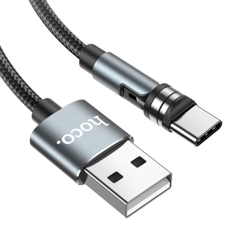 Кабель-магнитный Hoco U94 Universal Rotating Type-C 1.2m (Черный \ Black) (Класс B)