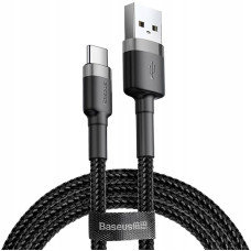 Кабель USB Baseus Cafule Type-C (CATKLF-CG1) (3m) (Чорний \ Black)
