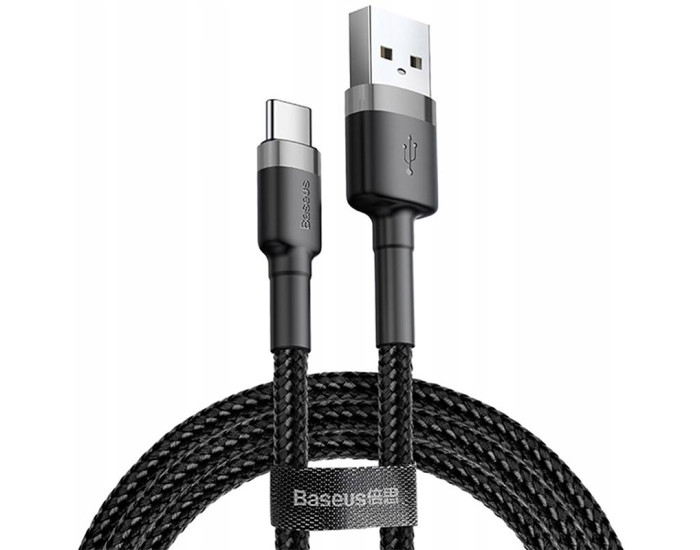 Кабель USB Baseus Cafule USB to Type-C (3m) Black (CATKLF-CG1)