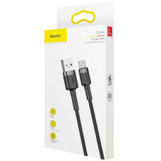 Кабель USB Baseus Cafule USB to Type-C (3m) Black (CATKLF-CG1)