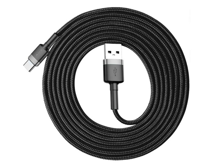 Кабель USB Baseus Cafule USB to Type-C (3m) Black (CATKLF-CG1)