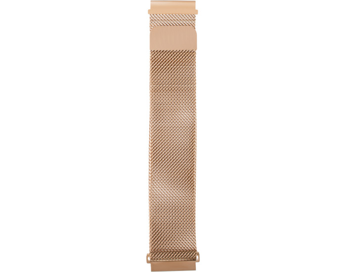 Ремінець металевий Xiaomi Amazfit/ Samsung Milanese Loop 22mm (Золотий / Rose Gold)