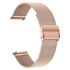 Ремешок металлический Xiaomi Amazfit/ Samsung Milanese Loop 22mm (Золотой / Rose Gold)
