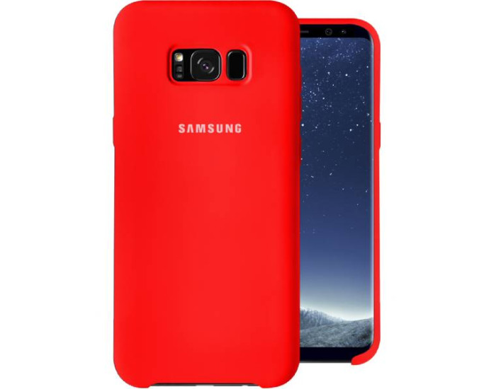 Чехол-силикон оригинал Soft Matte Samsung G955 S8 Plus Red