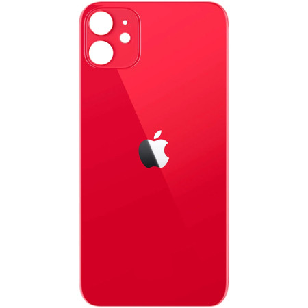 Задняя панель корпуса для iPhone 11, Red (Big Hole) (Класс C)