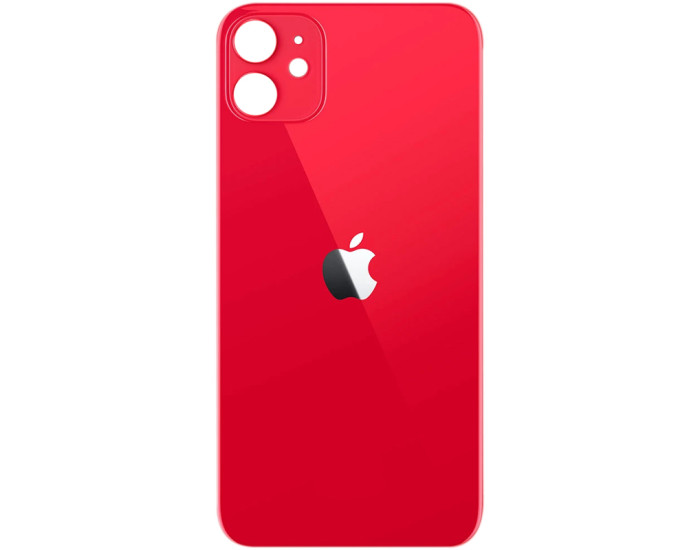 Задня панель корпуси для iPhone 11, Red (Big Hole)