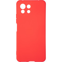 Чехол-силикон оригинал Full Soft Matte Xiaomi Mi11 Lite Red (Класс B)