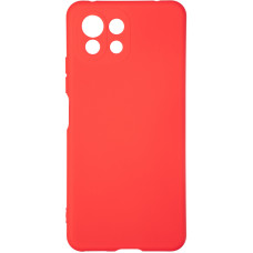 Чехол-силикон оригинал Full Soft Matte Xiaomi Mi11 Lite Red (Класс B)