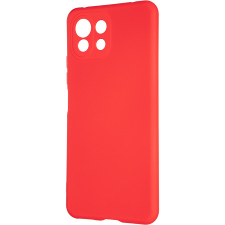 Чехол-силикон оригинал Full Soft Matte Xiaomi Mi11 Lite Red (Класс B)