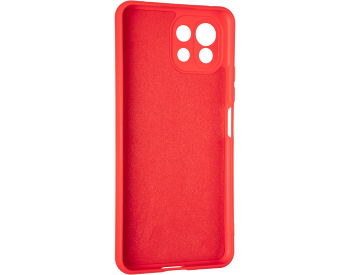 Чехол-силикон оригинал Full Soft Matte Xiaomi Mi11 Lite Red