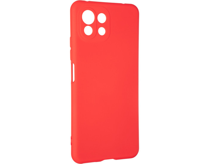 Чехол-силикон оригинал Full Soft Matte Xiaomi Mi11 Lite Red