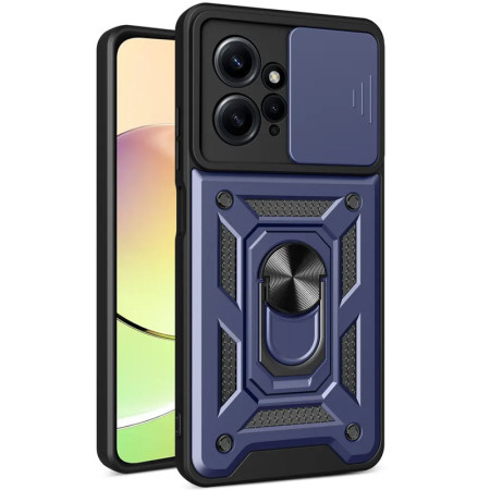 Чехол-Ударопрочный Camshield Serge Ring Xiaomi Note 12 4G (Синий/Blue) Чехол-Ударопрочный Camshield Serge Ring Xiaomi Note 12 4G (Синий/Blue)