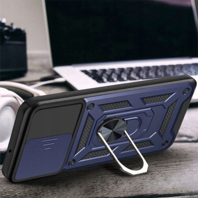 Чехол-Ударопрочный Camshield Serge Ring Xiaomi Note 12 4G (Синий/Blue)
