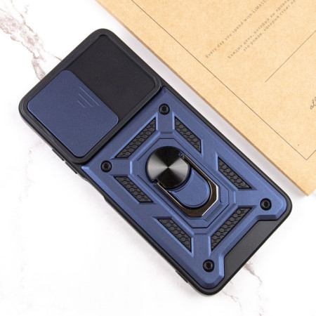 Чехол-Ударопрочный Camshield Serge Ring Xiaomi Note 12 4G (Синий/Blue)