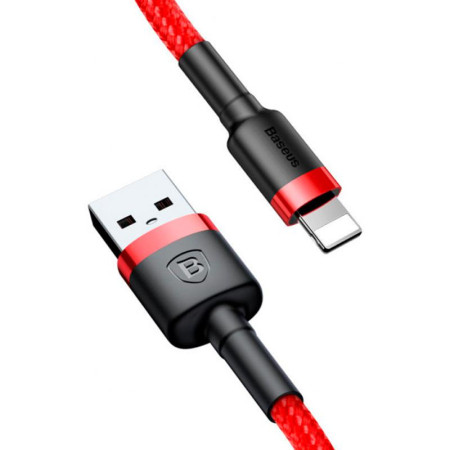 Кабель USB Baseus Cafule Lightning (1m) (CALKLF-B09) (Красный /Red) (Класс А)
