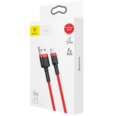 Кабель USB Baseus Cafule USB to Lightning (1m) Красный (CALKLF-B09)