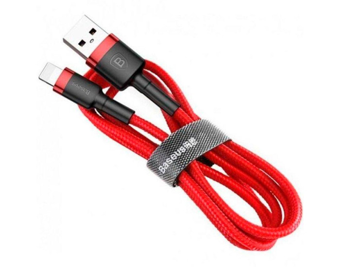 Кабель USB Baseus Cafule USB to Lightning (1m) Красный (CALKLF-B09)