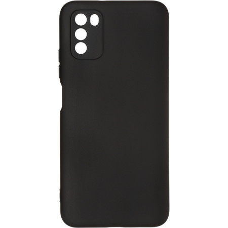 Чехол-силикон оригинал Full Soft Matte Xiaomi Redmi 9T/Poco M3 Black (Класс А)