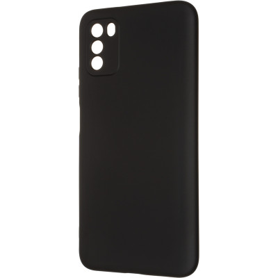 Чехол-силикон оригинал Full Soft Matte Xiaomi Redmi 9T/Poco M3 Black (Класс B)