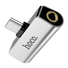 Переходник Hoco LS26 Type-C to AUX (3,5mm) Стальной