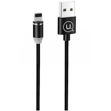 Кабель USB Usams US-SJ292 Magnetic U-Sure Series Lightning (1m) (Чорний \ Black)
